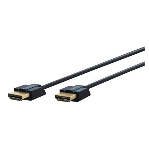 Clicktronic 0.5m 4K HDMI Male to HDMI 1.4 Male Super Slim Cable