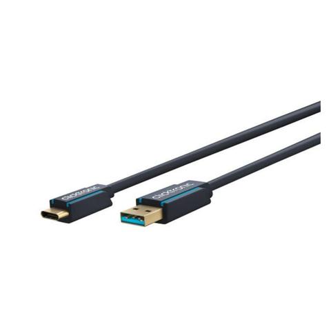 Clicktronic 0.5m USB C 3.1 to USB A Cable
