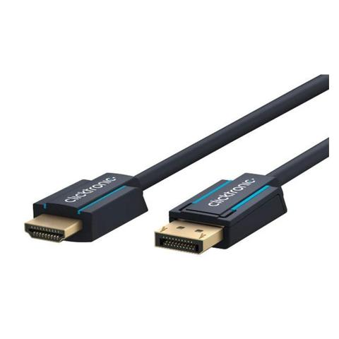 Clicktronic 1m DisplayPort to HDMI M to M Cable