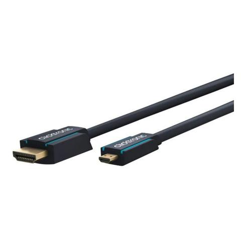 Clicktronic 1m 4K HDMI Male to Micro HDMI 1.4 Male Cable