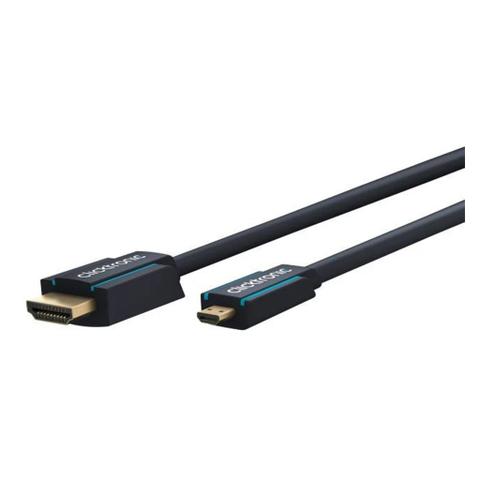 Clicktronic 2m Micro HDMI to HDMI 1.4 M to M Cable