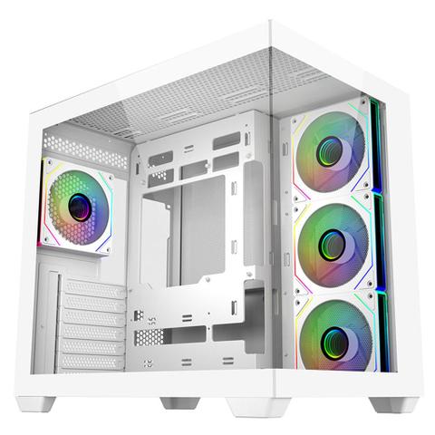 Cooler Master Elite 681 Tempered Glass Mid-Tower ATX Case - White