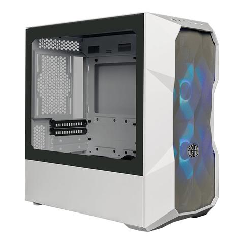 Cooler Master MasterBox TD300 ARGB Mesh Micro-ATX Case - White