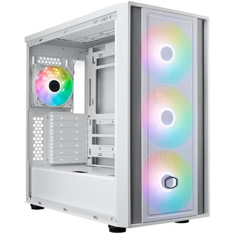 Cooler Master MasterBox 600 ARGB Mid-Tower E-ATX Case - White
