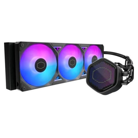 Cooler Master MasterLiquid Atmos II Pixel LED 360mm ARGB AIO Liquid CPU Cooler - Black