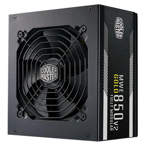 Cooler Master MWE V2 850W 80+ Gold Fully Modular PCIe 5.1 ATX 3.1 Power Supply - Black