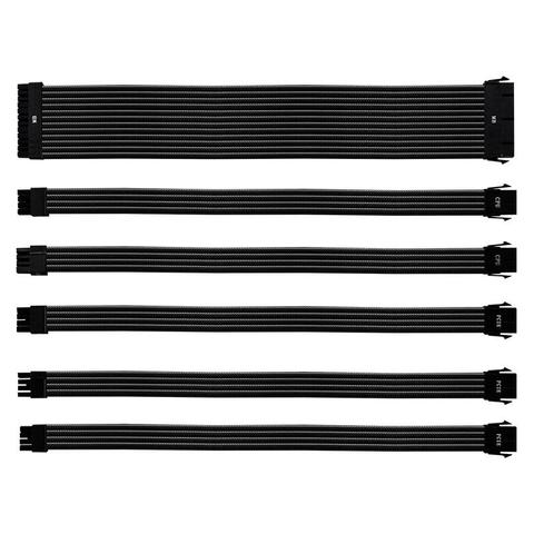 Cooler Master Universal PSU Sleeved Extension Cable Kit V2 - Black