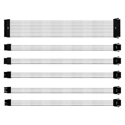 Cooler Master Universal PSU Sleeved Extension Cable Kit V2 - White