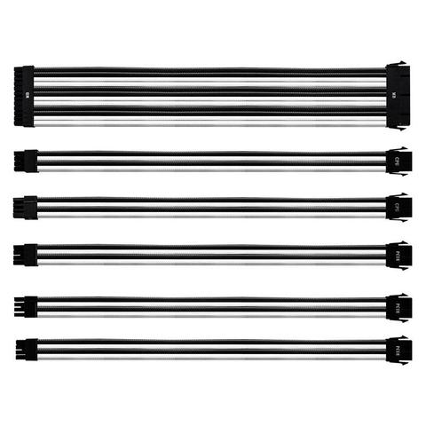 Cooler Master Universal PSU Sleeved Extension Cable Kit V2 - White/Black