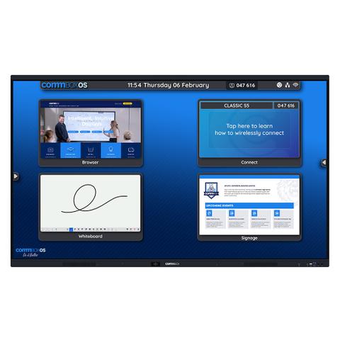 CommBox S5 Classic 75" 4K UHD Interactive Touch Display - NFC Reader