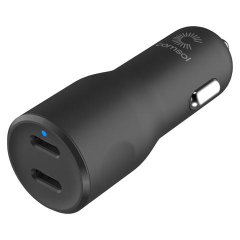 Comsol 40W Dual Port USB-C Car Charger