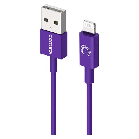 Comsol 1.2m Apple Lightning to USB Cable - Purple