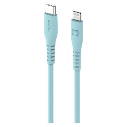 Comsol 1.2m Super Soft USB-C to Lightning Cable - Green
