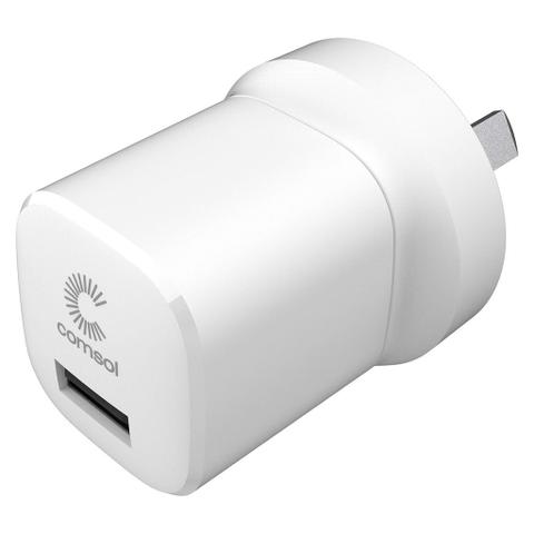 Comsol 12W USB-A Wall Charger - White