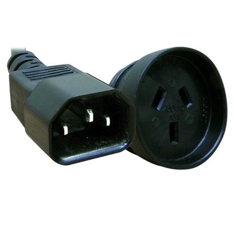 Comsol 25cm Power Cable IEC-C14(M) - 3PIN AUS (F)