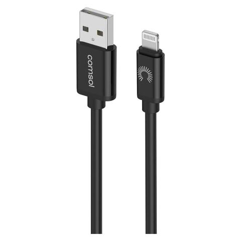 Comsol 2m Apple Lightning to USB Cable - Black