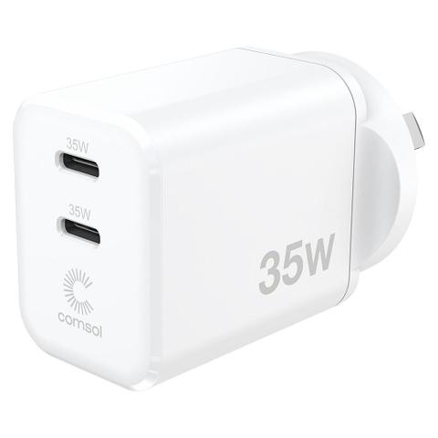 Comsol 35W Dual USB-C Wall Charger