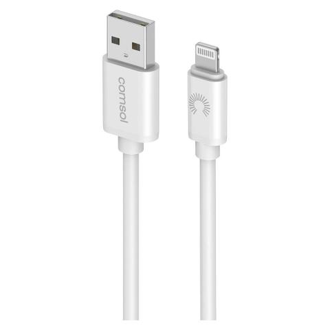 Comsol 3m Apple Lightning to USB Cable - White