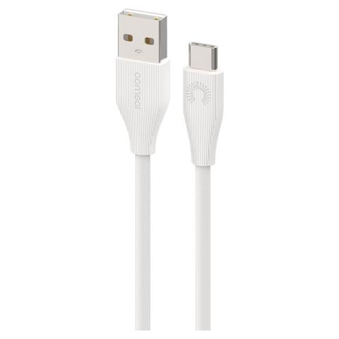 Comsol USB-A to USB-C Stripe Line Cable - White - 1m