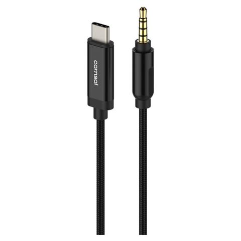 Comsol USB-C to 3.5mm Male Cable 1m - Black