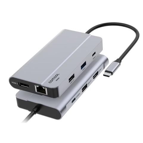 Comsol Dual Monitor USB-C 9-Port Dock / Docking