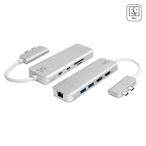 Comsol MacBook Dual USB-C to Dual HDMI Multi-Port Adapter
