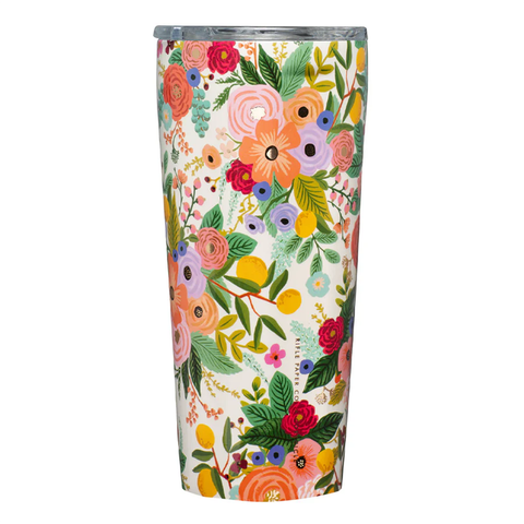 Corkcicle Tumbler 750ml - Rifle Paper (Garden Party Cream)