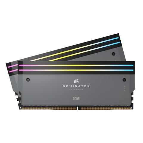 Corsair Dominator Titanium 64GB (2x 32GB) DDR5 6000MHz C30 Desktop Memory - Grey