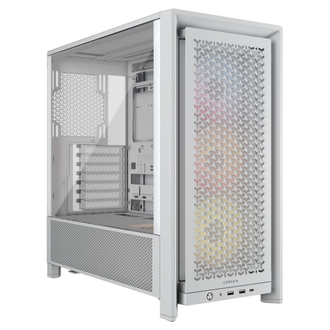 Corsair FRAME 4000D RS ARGB Tempered Glass Modular Mid-Tower Case - White