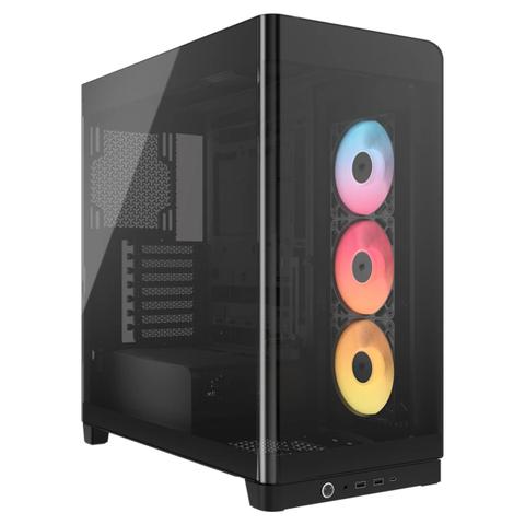 Corsair FRAME 4500X LX-R RGB iCUE LINK Panoramic Glass Mid-Tower PC Case - Black