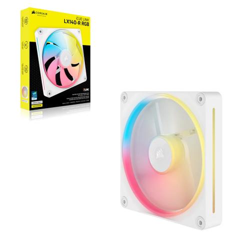 Corsair iCUE LINK LX140-R RGB 140mm PWM Reverse Fan - White