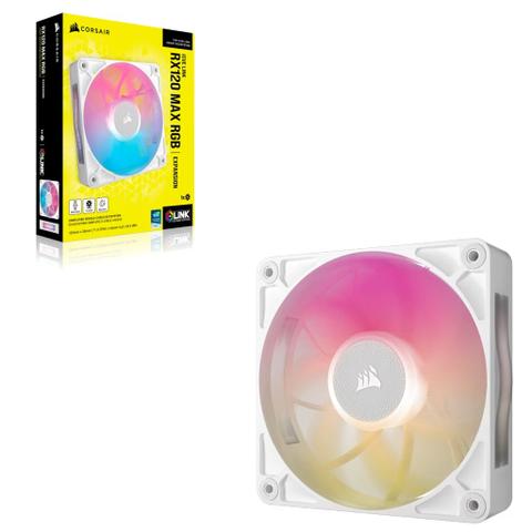 Corsair iCUE LINK RX120 MAX RGB 120mm PWM Thick Case Fan - White