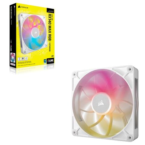 Corsair iCUE LINK RX140 MAX RGB 140mm PWM Thick Case Fan - White