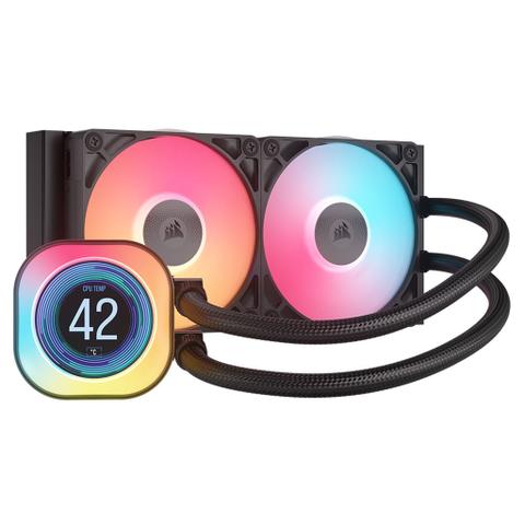 Corsair iCUE LINK TITAN RX RGB 240mm LCD AIO Liquid CPU Cooler - Black