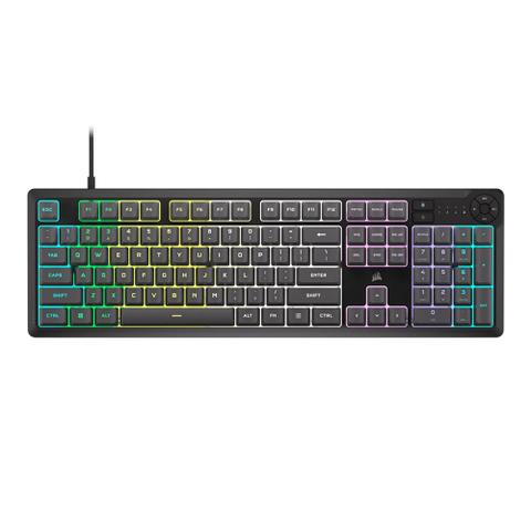 Corsair K55 CORE RGB Gaming Keyboard with Rubber Dome Switches - Gray