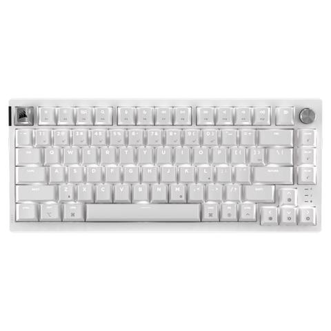 Corsair K65 PLUS WIRELESS 75% RGB Mechanical Gaming Keyboard - Frost White