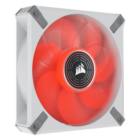 Corsair ML120 LED Elite Red 120mm PWM Fan - White Frame