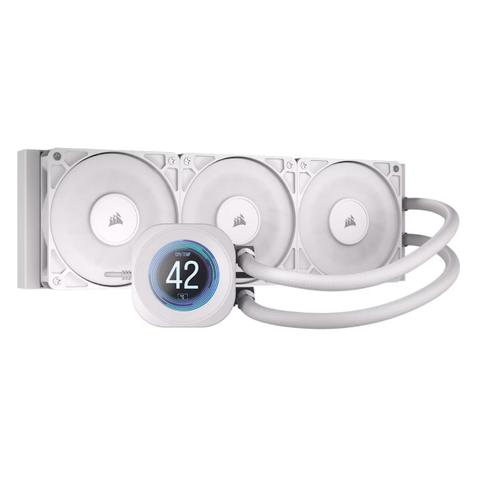 Corsair NAUTILUS 360 RS LCD AIO Liquid CPU Cooler - White