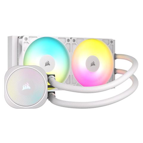 Corsair NAUTILUS RS ARGB 240mm AIO Liquid CPU Cooler - White