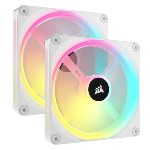 Corsair QX140 iCUE Link 140mm RGB PWM Fan Starter Kit - 2 Pack w/ System Hub