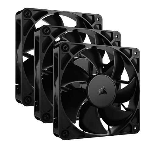 Corsair RS120 120mm PWM Fans - 3 Pack - Black