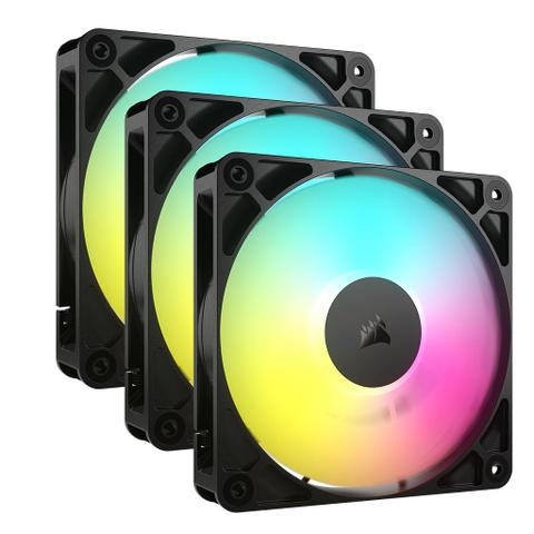 Corsair RS120 ARGB 120mm PWM Fans - 3 Pack - Black