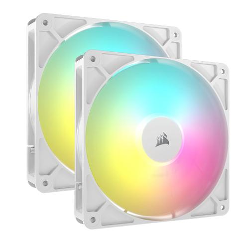 Corsair RS140 ARGB 140mm PWM Fans - 2 Pack - White
