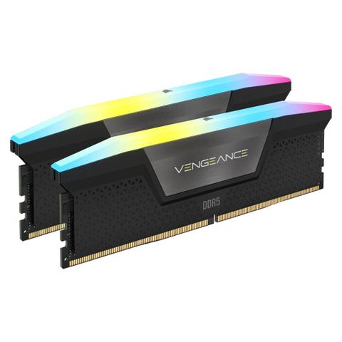Corsair Vengeance RGB 16GB (2x8GB) DDR5 5200MHz CL40 Desktop Memory - Black