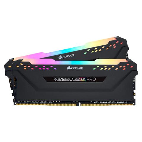 Corsair Vengeance RGB 32GB (2x 16GB) DDR4 2666MHz C16 Desktop Memory - Black
