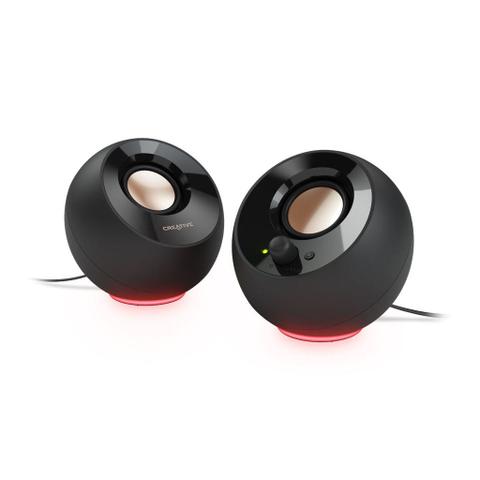Creative Pebble SE Black with LED Speakers