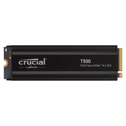 Crucial T500 4TB PCIe Gen4 NVMe M.2 2280 SSD with Heatsink - CT4000T500SSD5