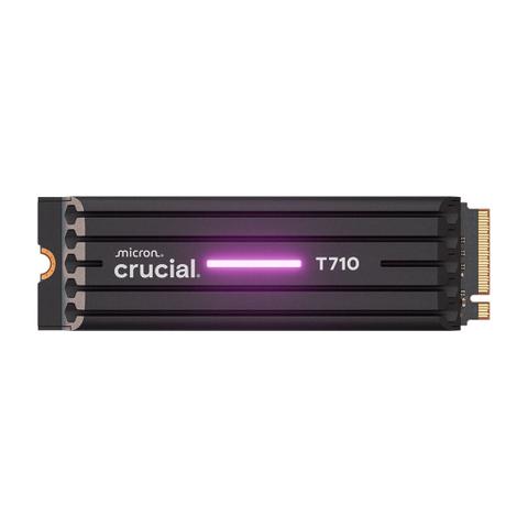 Crucial T710 1TB PCIe Gen5 NVMe 2280 M.2 SSD w/ Heatsink