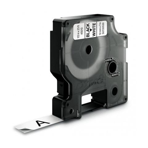 Dymo D1 Standard Label Cassette Tape 12mm x 7m - Black on White
