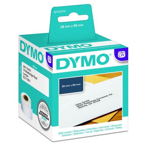 Dymo LabelWriter Address Label 28mm x 89mm - 260 Labels